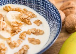 Recept Griekse yoghurt met banaan en walnoten