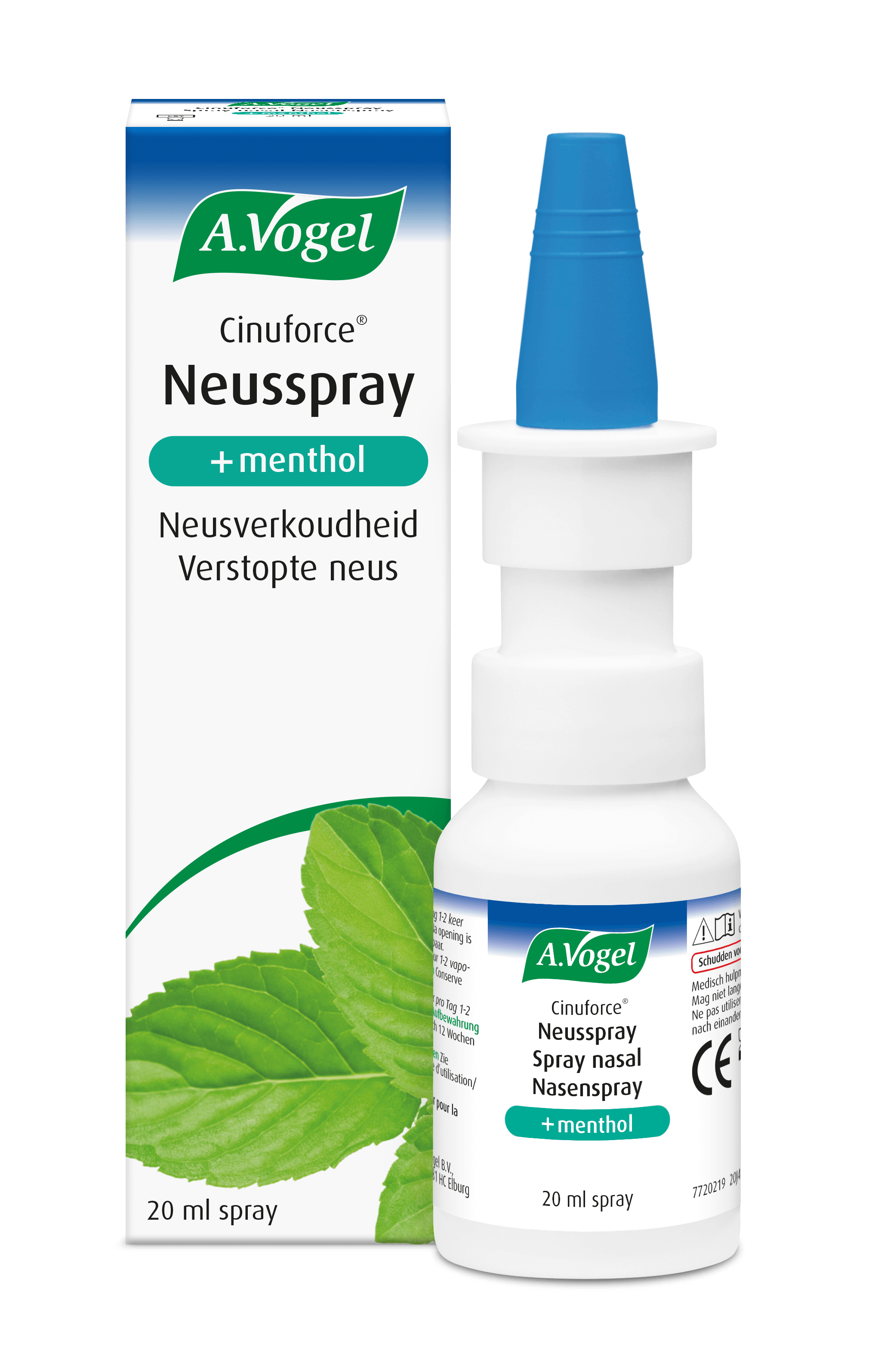 Cinuforce neusspray + menthol neusverkoudheid en verstopte neus | A.Vogel Producten