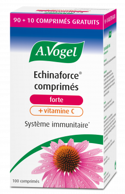 Packshot Echinaforce forte + vitamine C 100 comprim