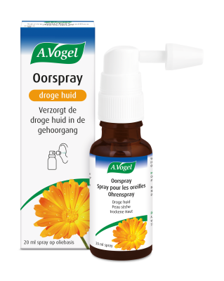 Packshot van A.Vogel Oorspray Droge Huid – 20 ml spray voor verzorging van de gehoorgang