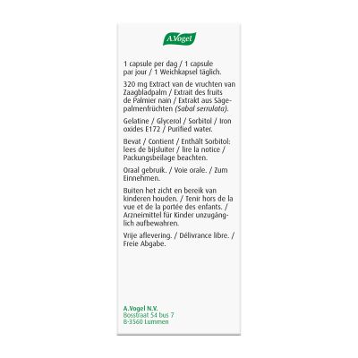 Emballage de ProstaforceMed, médicament traditionnel à base de plantes pour troubles urinaires liés à l’hypertrophie bénigne de la prostate