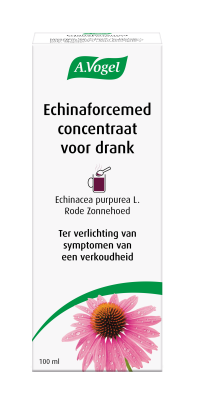 Verpakking van Echinaforcemed concentraat, traditioneel kruidengeneesmiddel bij verkoudheid