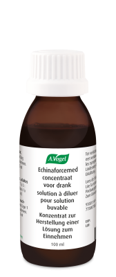 Flacon d’Echinaforcemed solution à diluer, médicament traditionnel contre le rhume