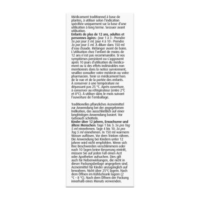 Flacon d’Echinaforcemed solution à diluer, médicament traditionnel contre le rhume