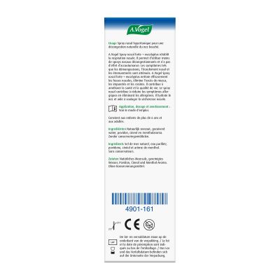 Packshot Cinuforce Spray nasal forte + eucalyptus – A.Vogel
