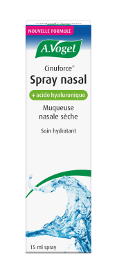 Packshot Cinuforce Spray nasal + hyaluronan – A.Vogel