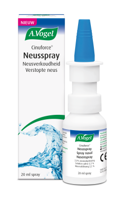 Cinuforce neusspray met hypertonische zeezoutoplossing tegen verstopte neus