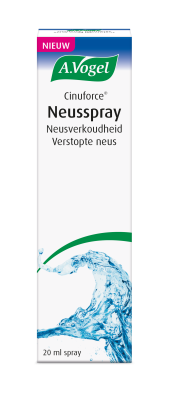 Cinuforce neusspray met hypertonische zeezoutoplossing tegen verstopte neus