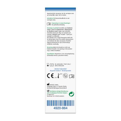 Cinuforce neusspray met hypertonische zeezoutoplossing tegen verstopte neus