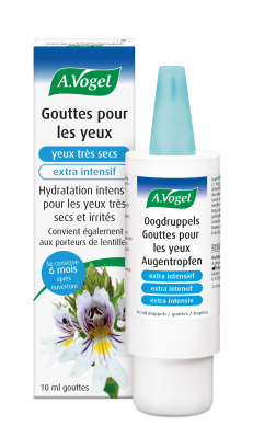 Collyre hydratant A.Vogel Extra Intensif pour yeux secs – gouttes oculaires à l’acide hyaluronique et Euphrasia