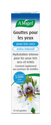Collyre hydratant A.Vogel Extra Intensif pour yeux secs – gouttes oculaires à l’acide hyaluronique et Euphrasia