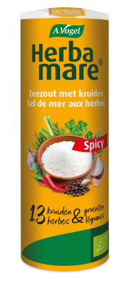Pot Herbamare Spicy avec piment, poivre noir et herbes biologiques d’A.Vogel