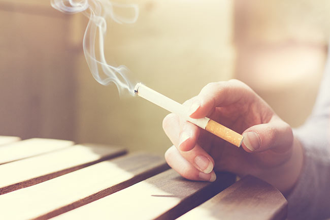 slechte gewoontes in de overgang - roken