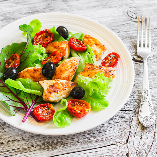 Koolhydraten-minderen-salade