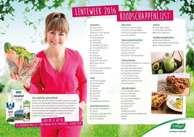 Dieet-Lenteweekmenu