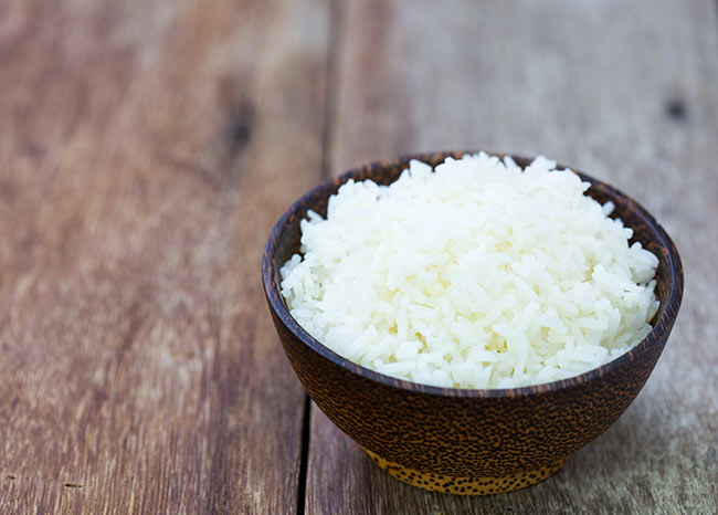 Ongezonde voedingsmiddelen -rijst
