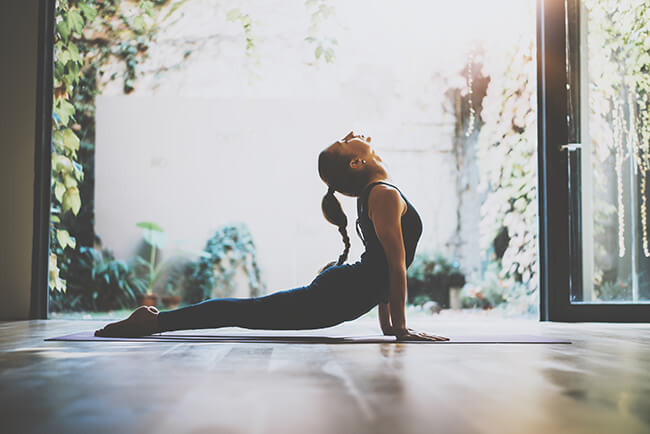 humeur een boost geven met sporten yoga