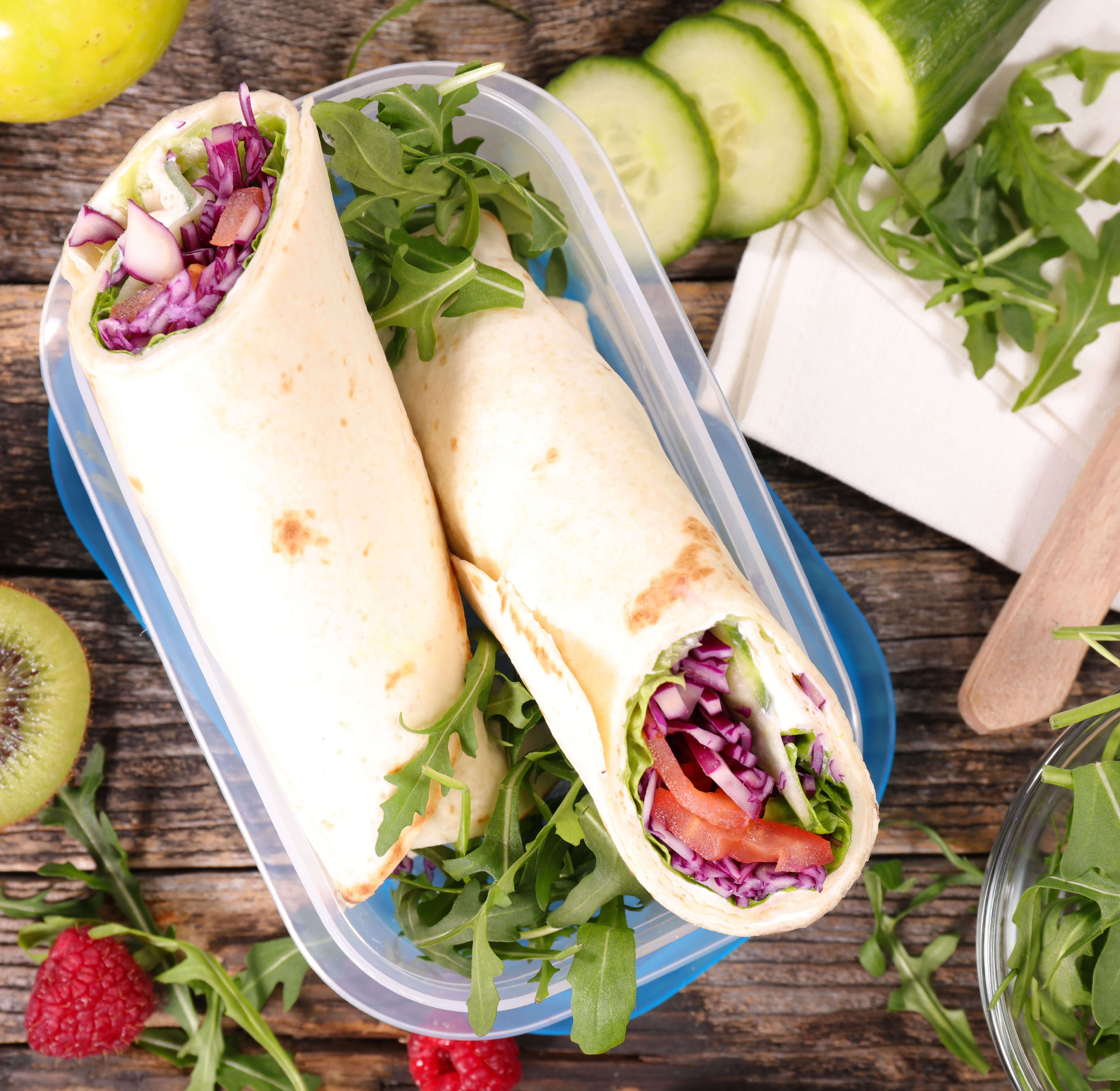 wraps lunch box