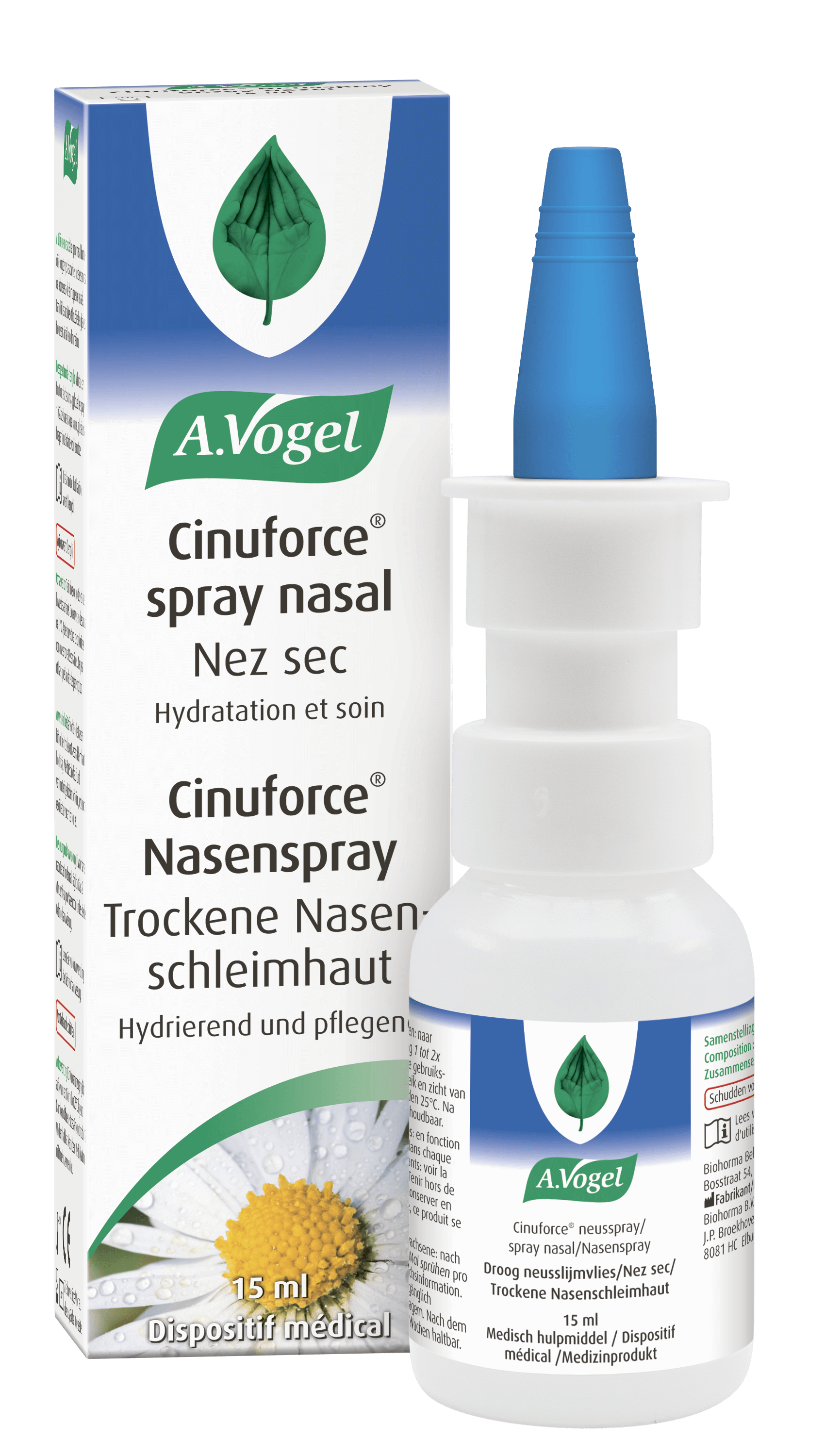 Muqueuse nasale sèche et croûtes Cinuforce Spray nasal nez sec Les