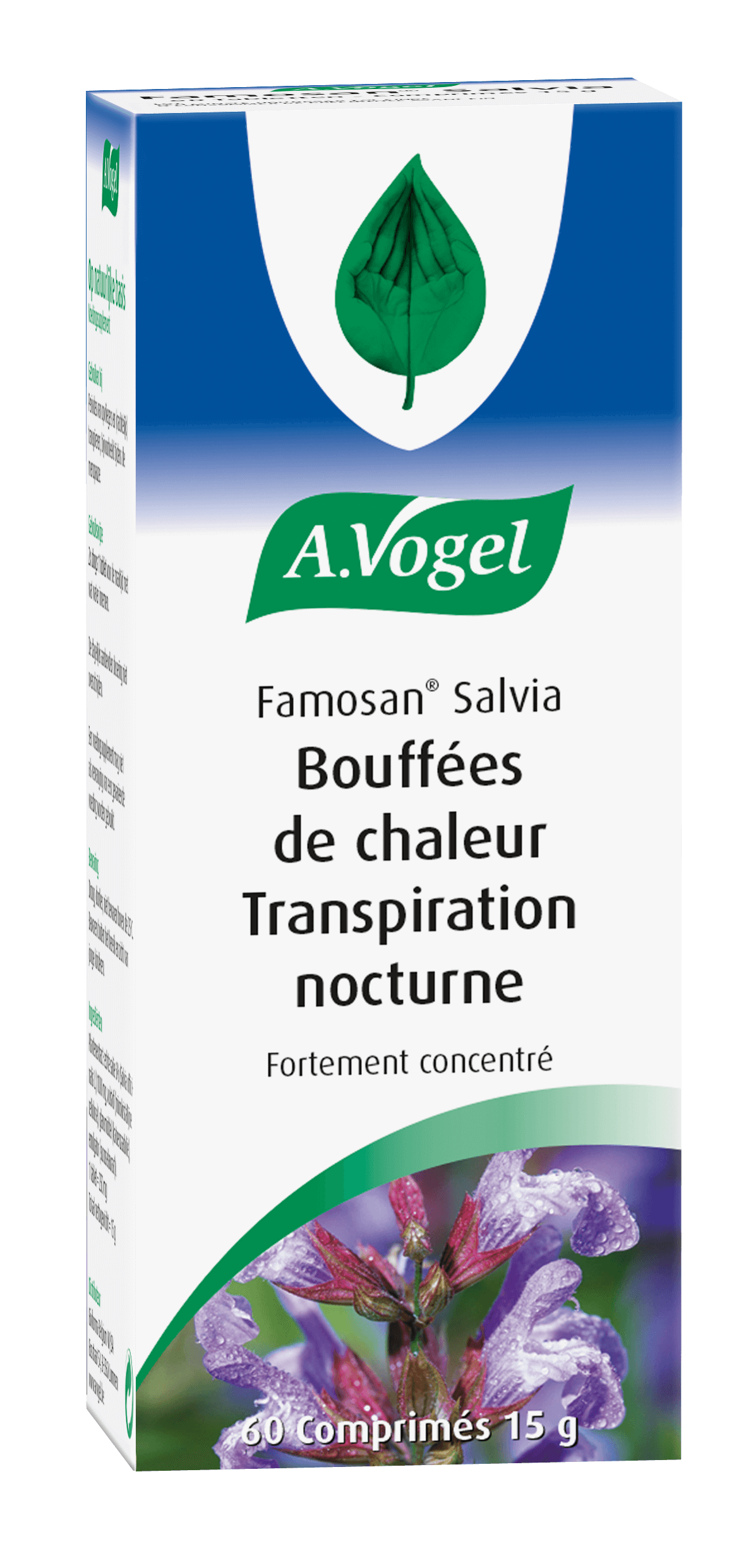 Famosan Salvia  Bouffées de chaleur et sueurs nocturnes  Les produits