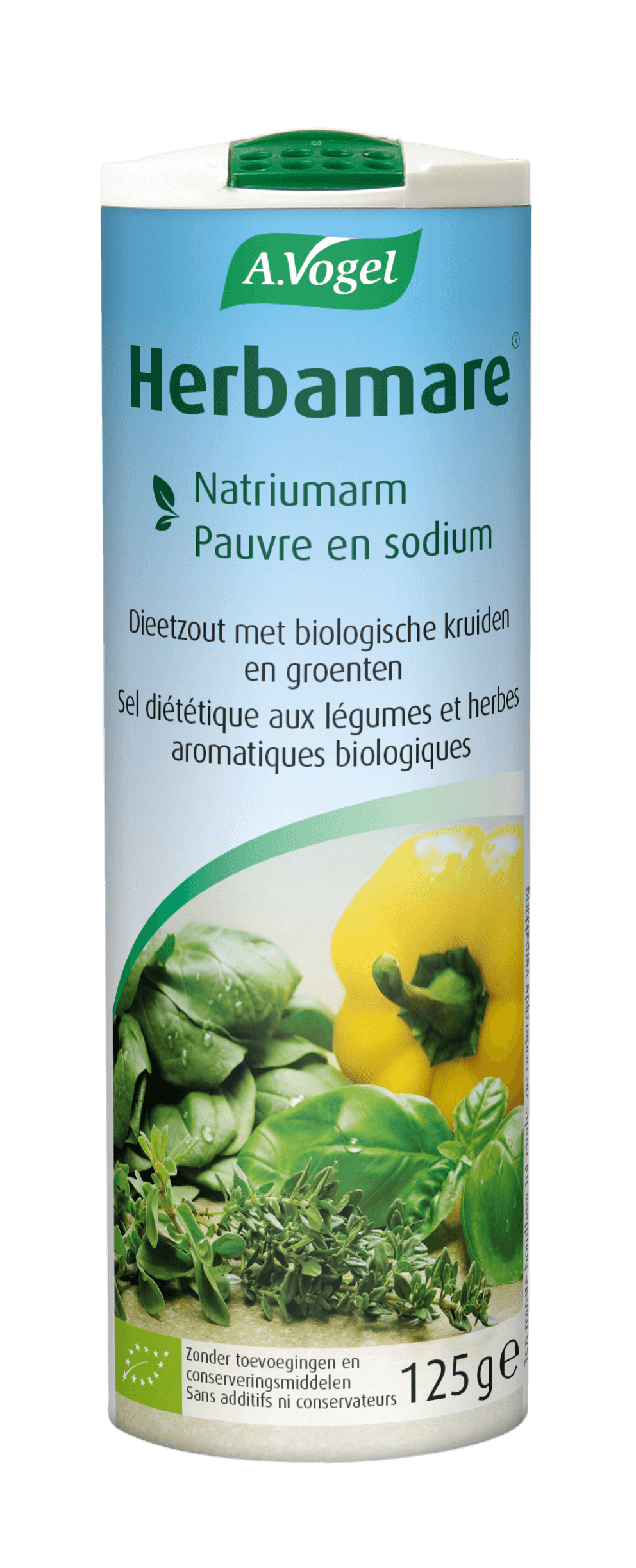 Packshot Herbamare Natriumarm Dieetzout