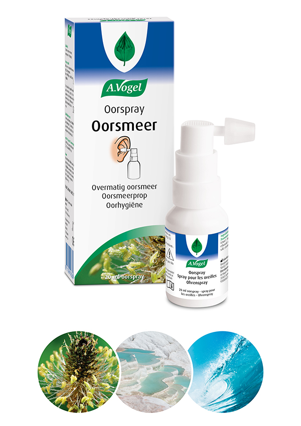 Oorspray oorsmeer icoontjes