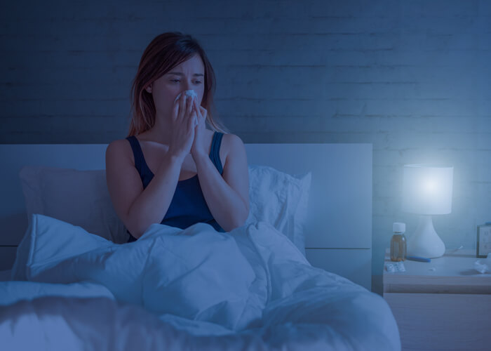 rhume si manque de sommeil verkoudheid als vermoeid