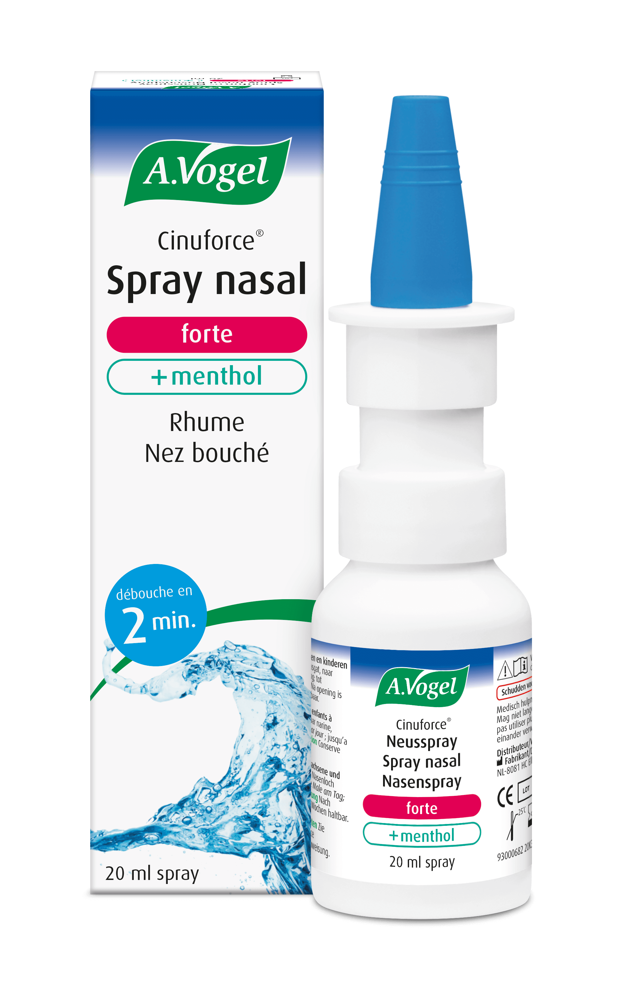 Cinuforce forte menthol spray nasal rhume | Produits A.Vogel