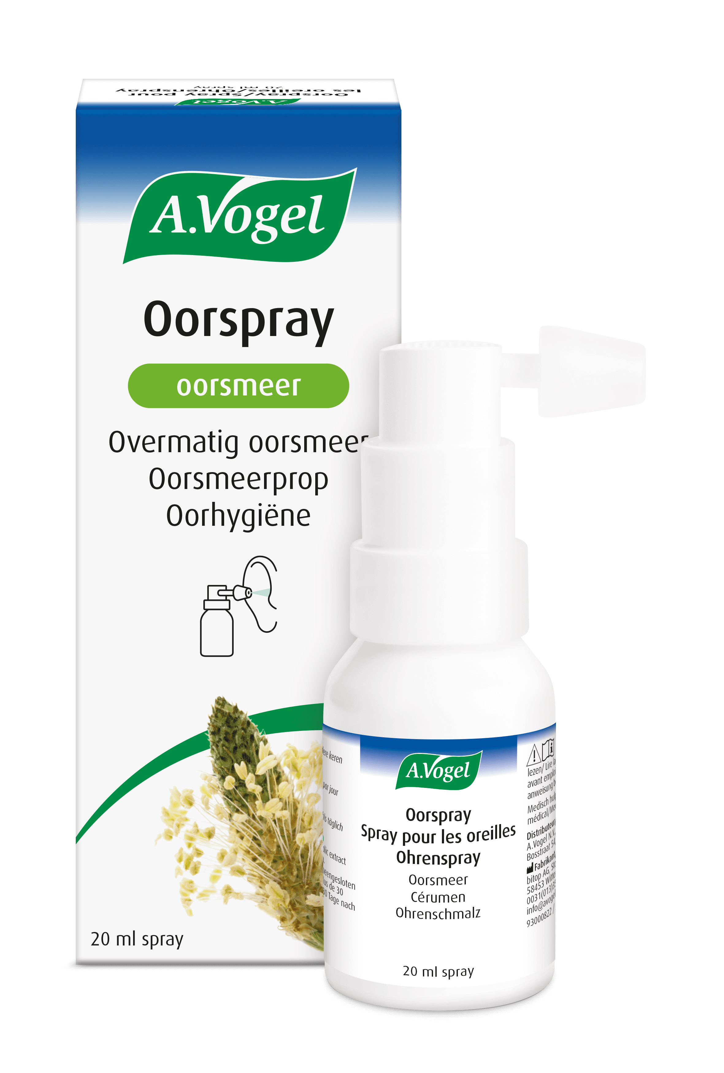 Oorspray Oorsmeer bij overmatige oorsmeer | A.Vogel Producten