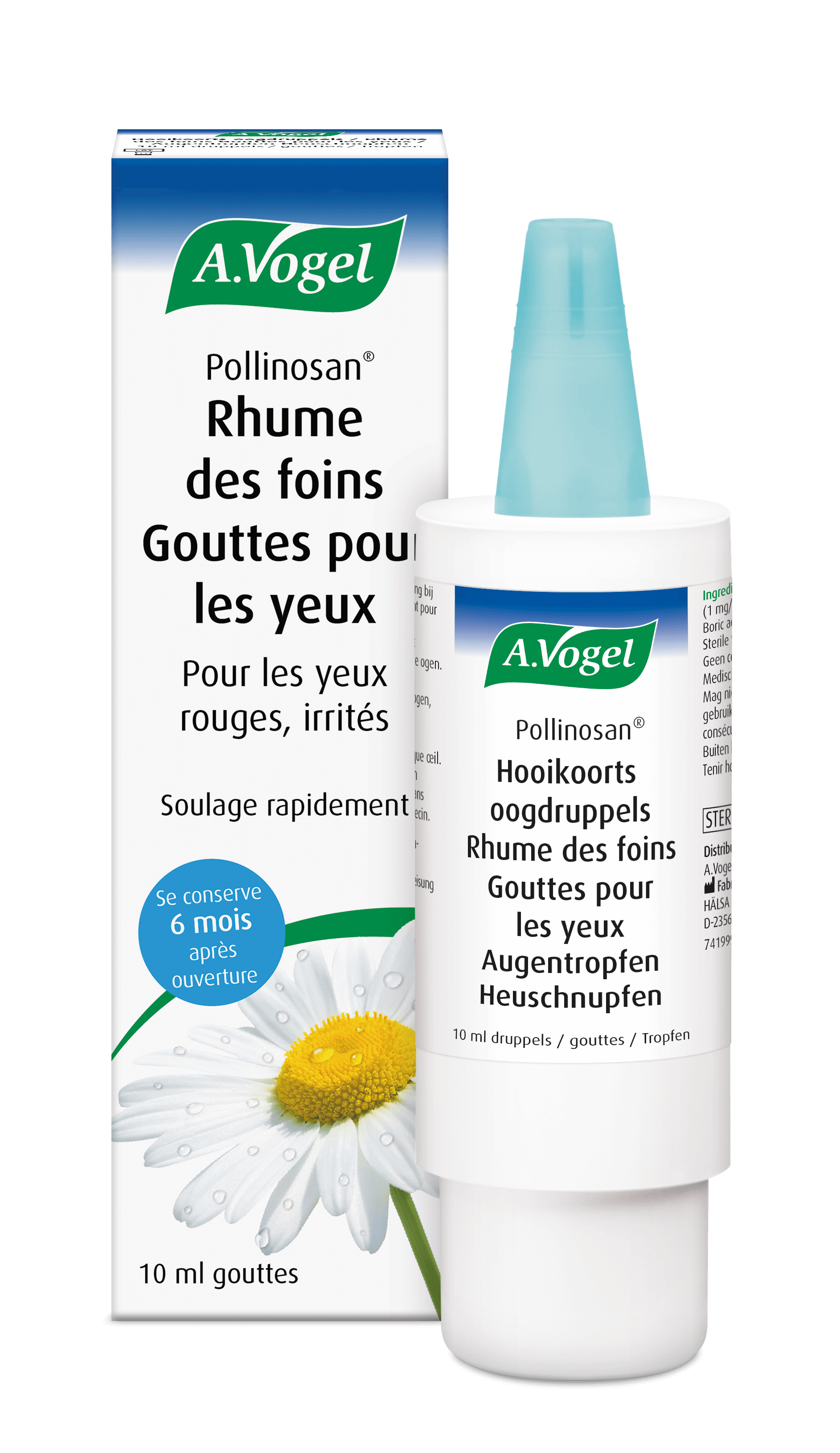 Pollinosan Rhume des foins Gouttes pour les yeux rouges | A.Vogel Produits